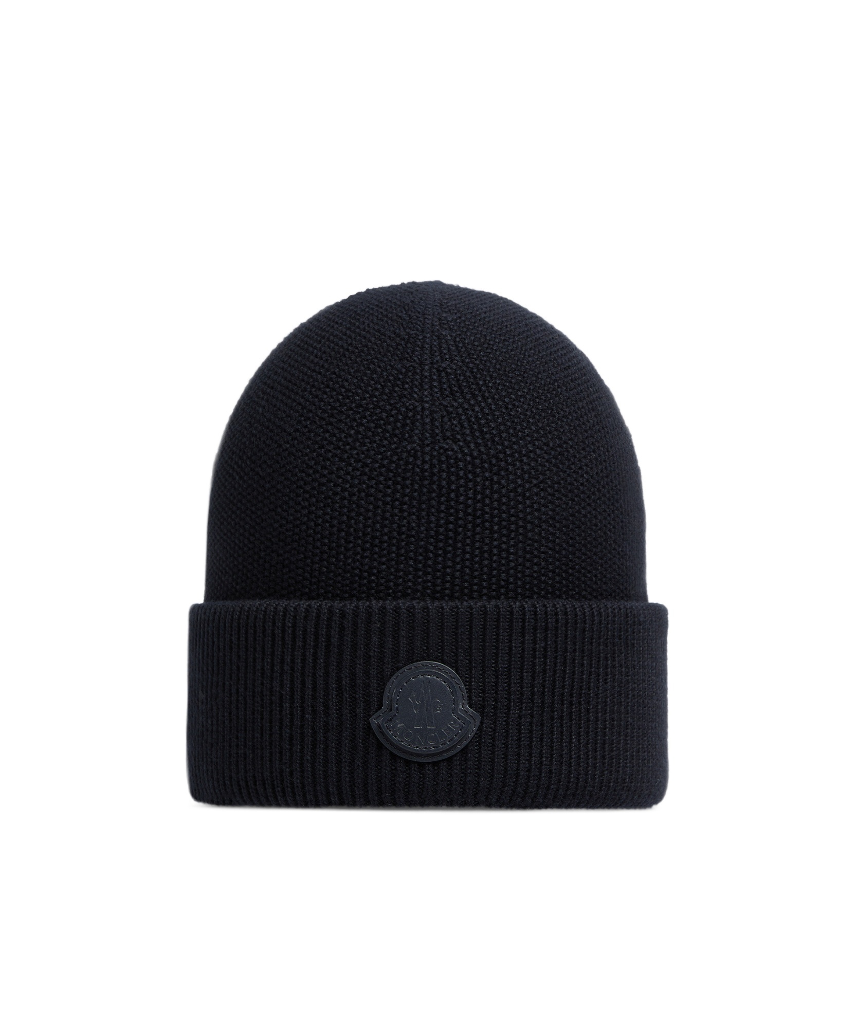 Moncler Cashmere Knitted Hat In Black