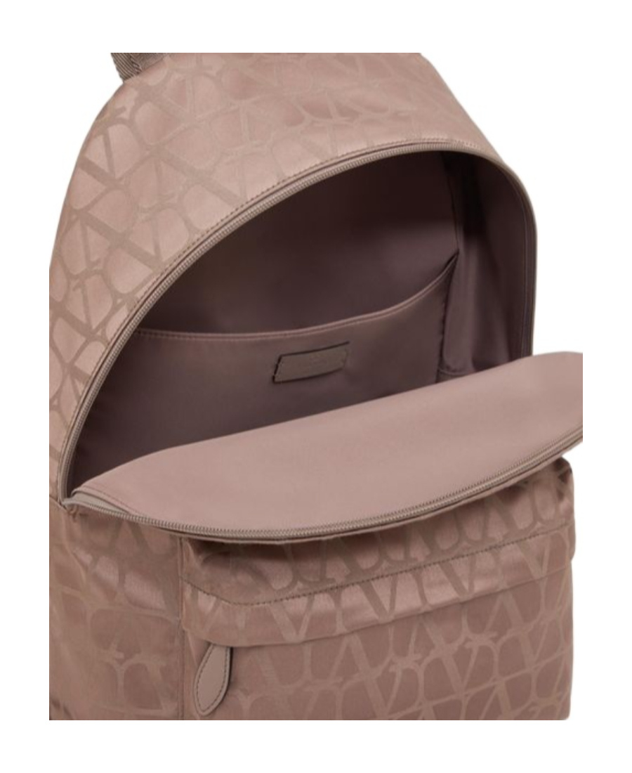Valentino Toile Pattern Backpack In Brown