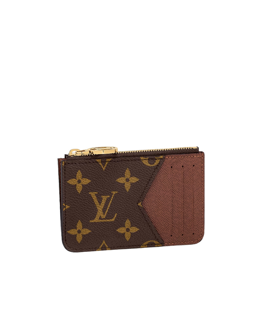 Pre-owned Louis Vuitton Logo Card Holder In Green