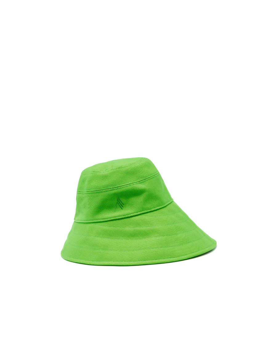 Attico Dylan Cotton Bucket Hat In Green