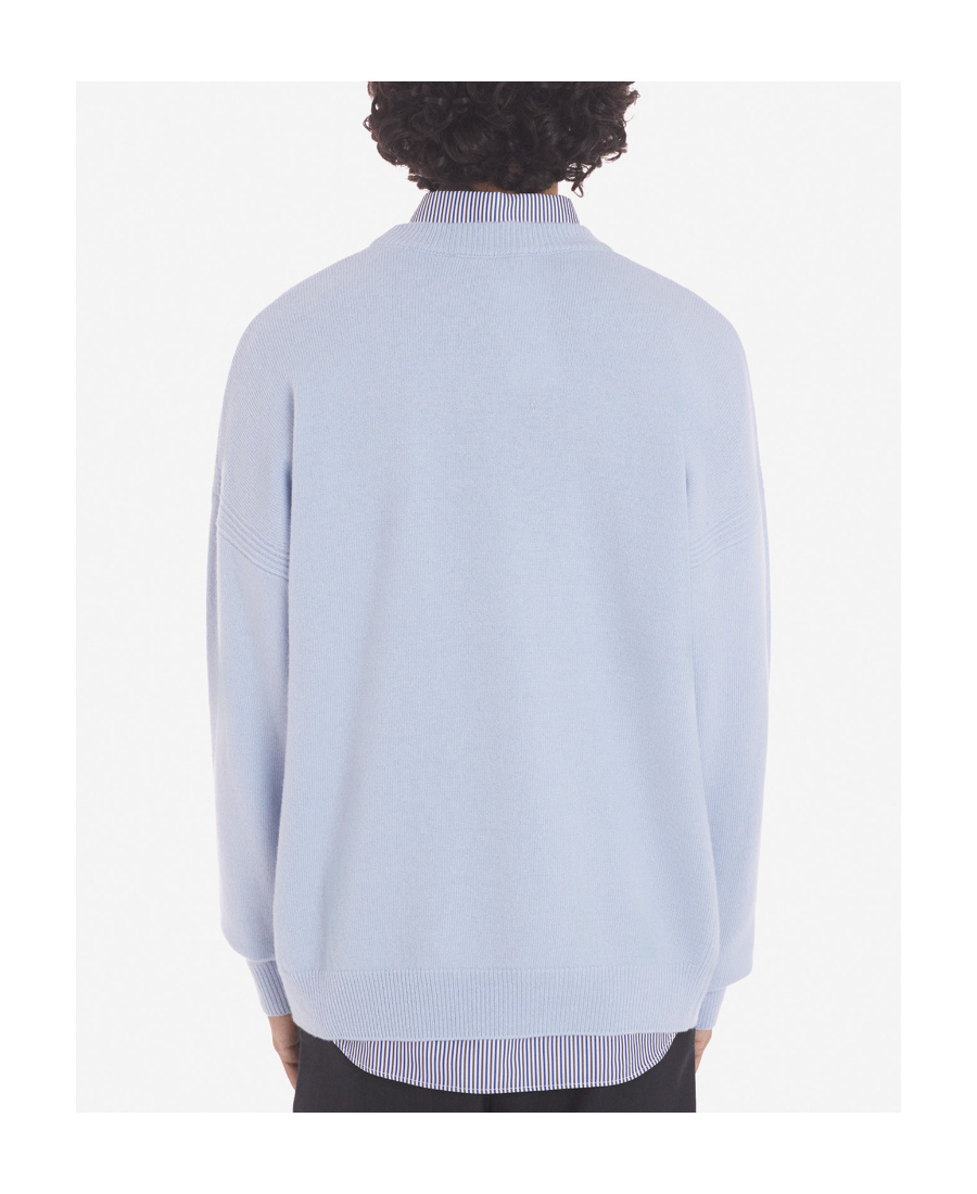 Maison Kitsuné Fox Head Intarsia Comfort Jumper In White