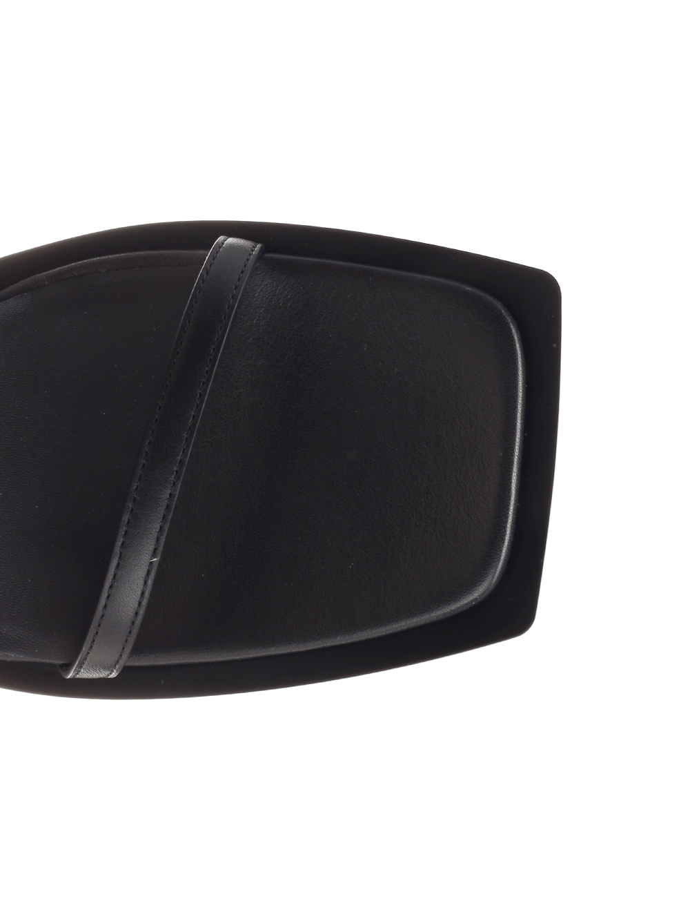 Courrèges Sandals With 85mm Heel And Rubber Sole In Black