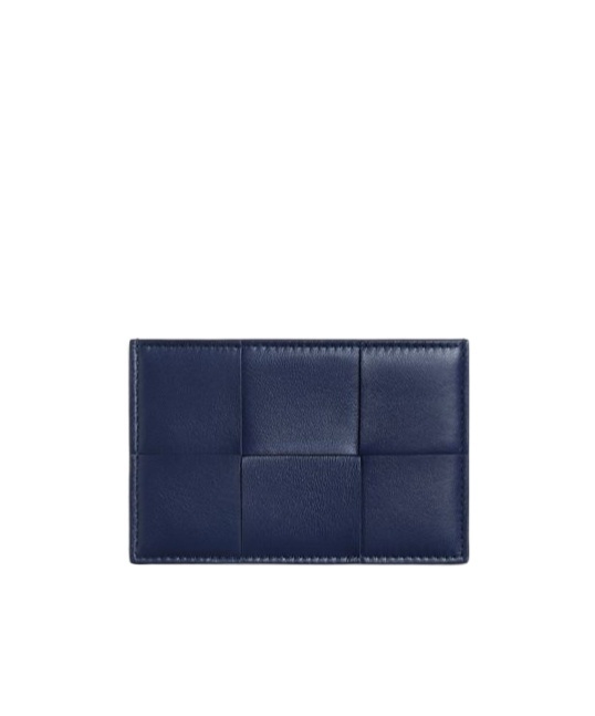 Bottega Veneta Two-color Card Bag In Blue