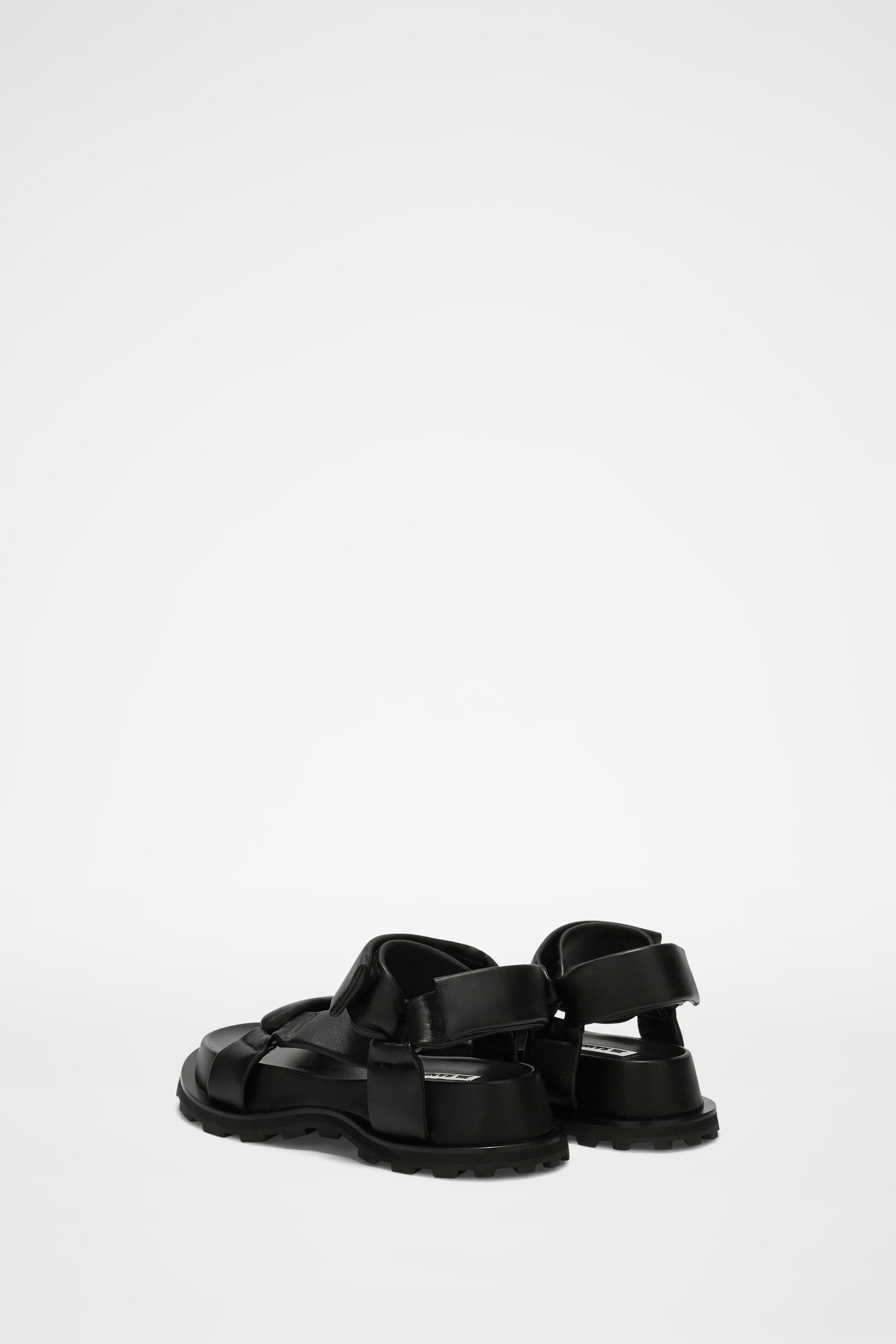 JIL SANDER TOUCH-STRAP FLATFORM SANDALS 