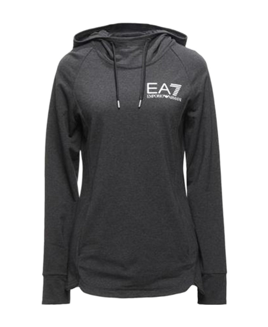 EA7 LOGO PRINTED HOODED SWEATER 
