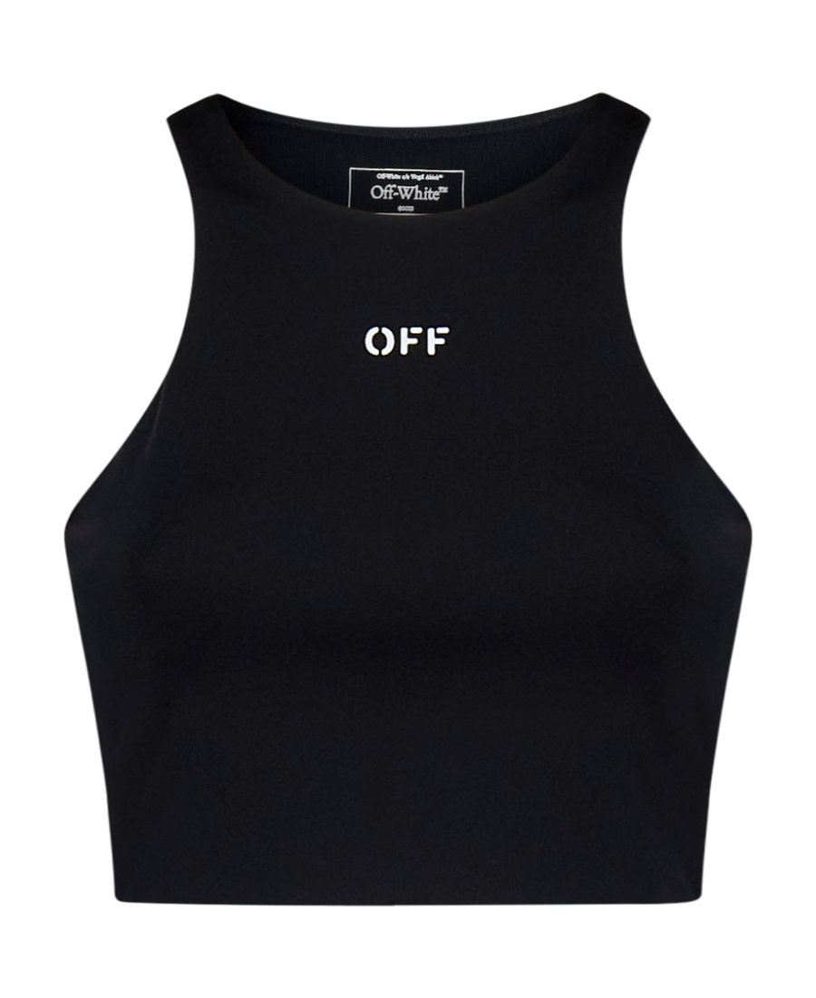 Off-white Off Stamp Tops Black In Black