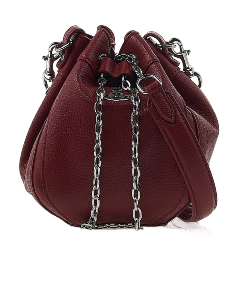 Vivienne Westwood Chain Shoulder Bag In Brown