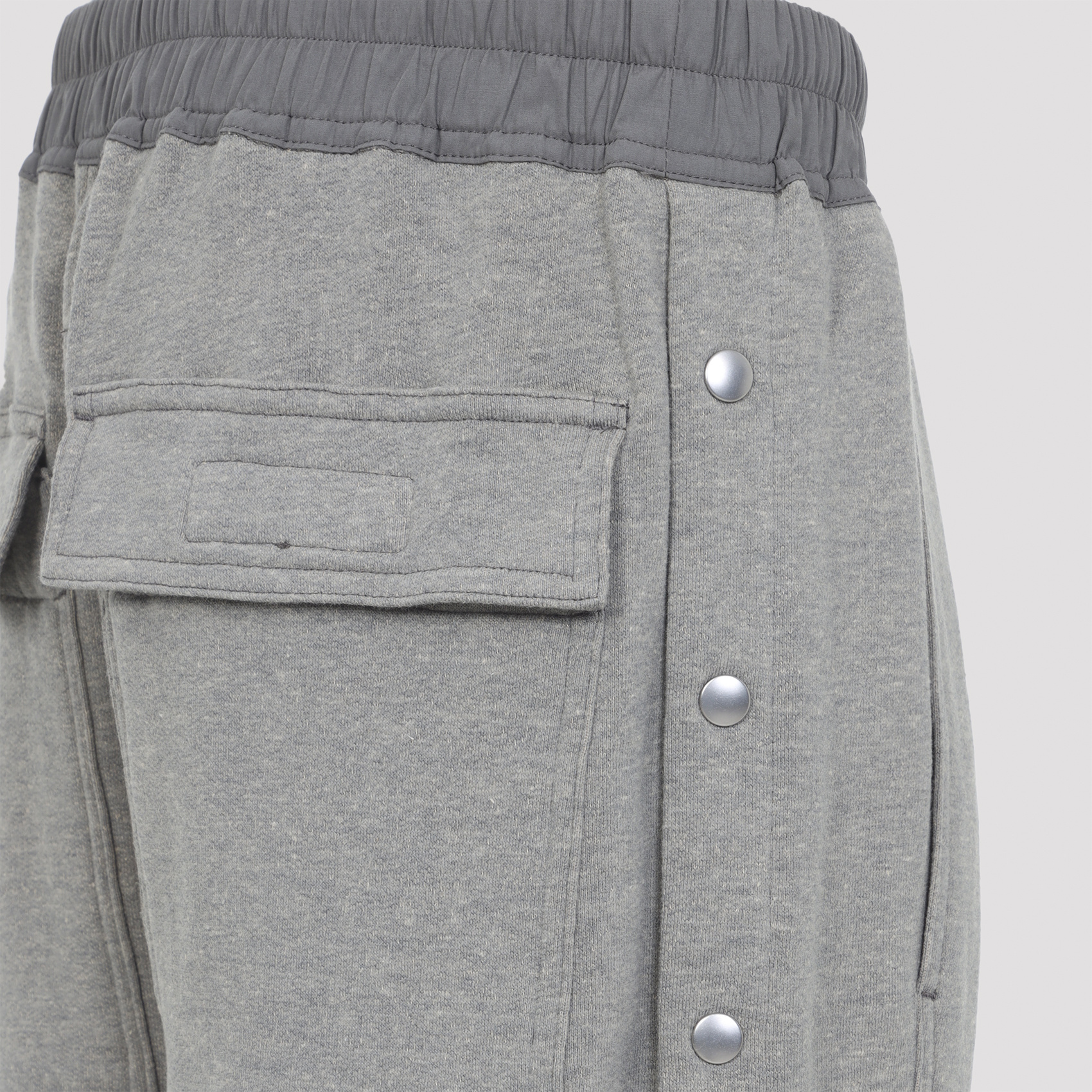 Rick Owens Drkshdw Wide-leg Trousers Elastic Waistband In Gray