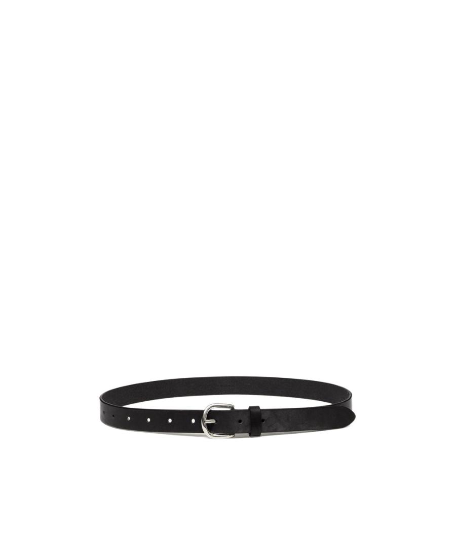 Isabel Marant Zap Leather Belt In Black