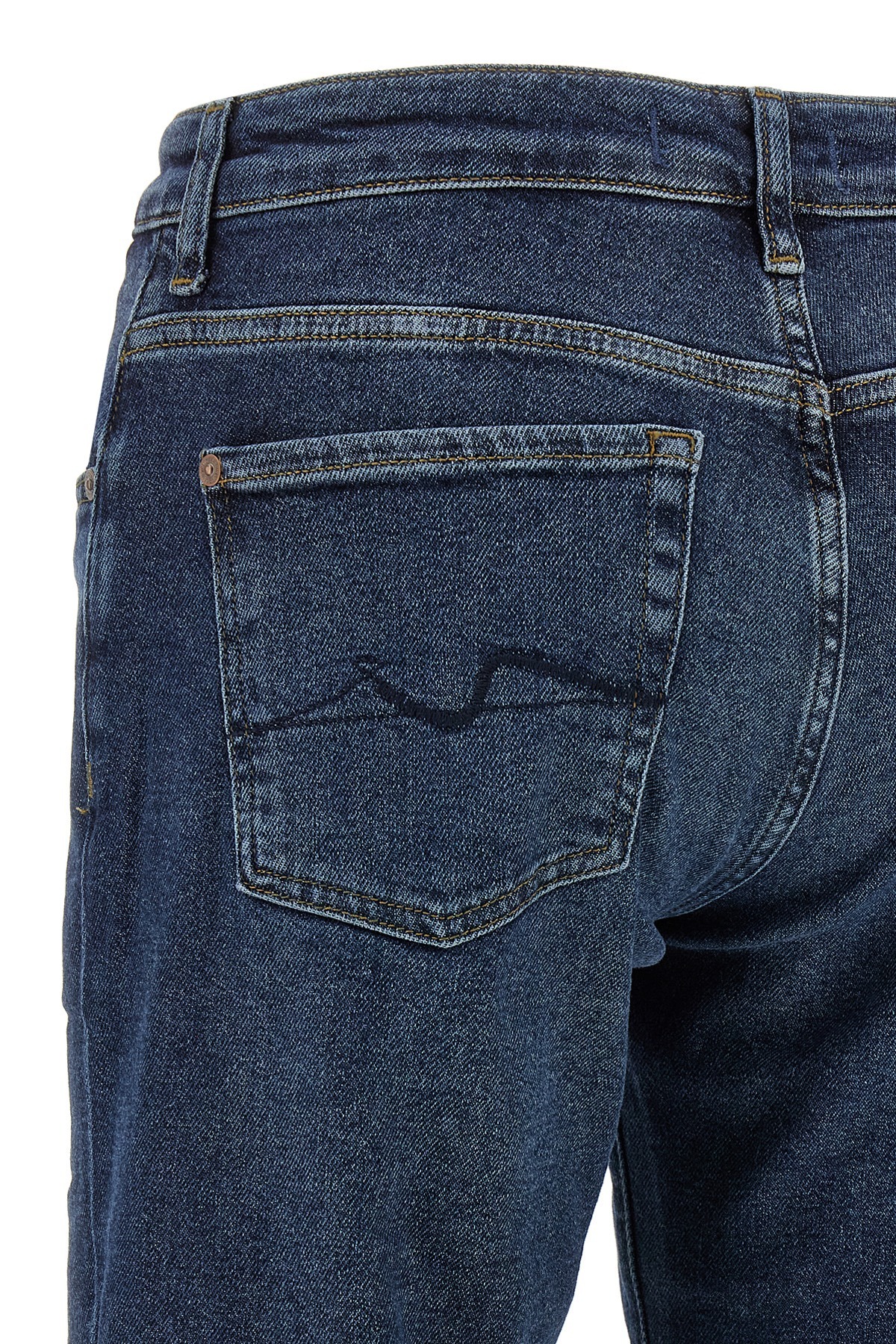 7 For All Mankind Faded Jeans Contrast Stitching