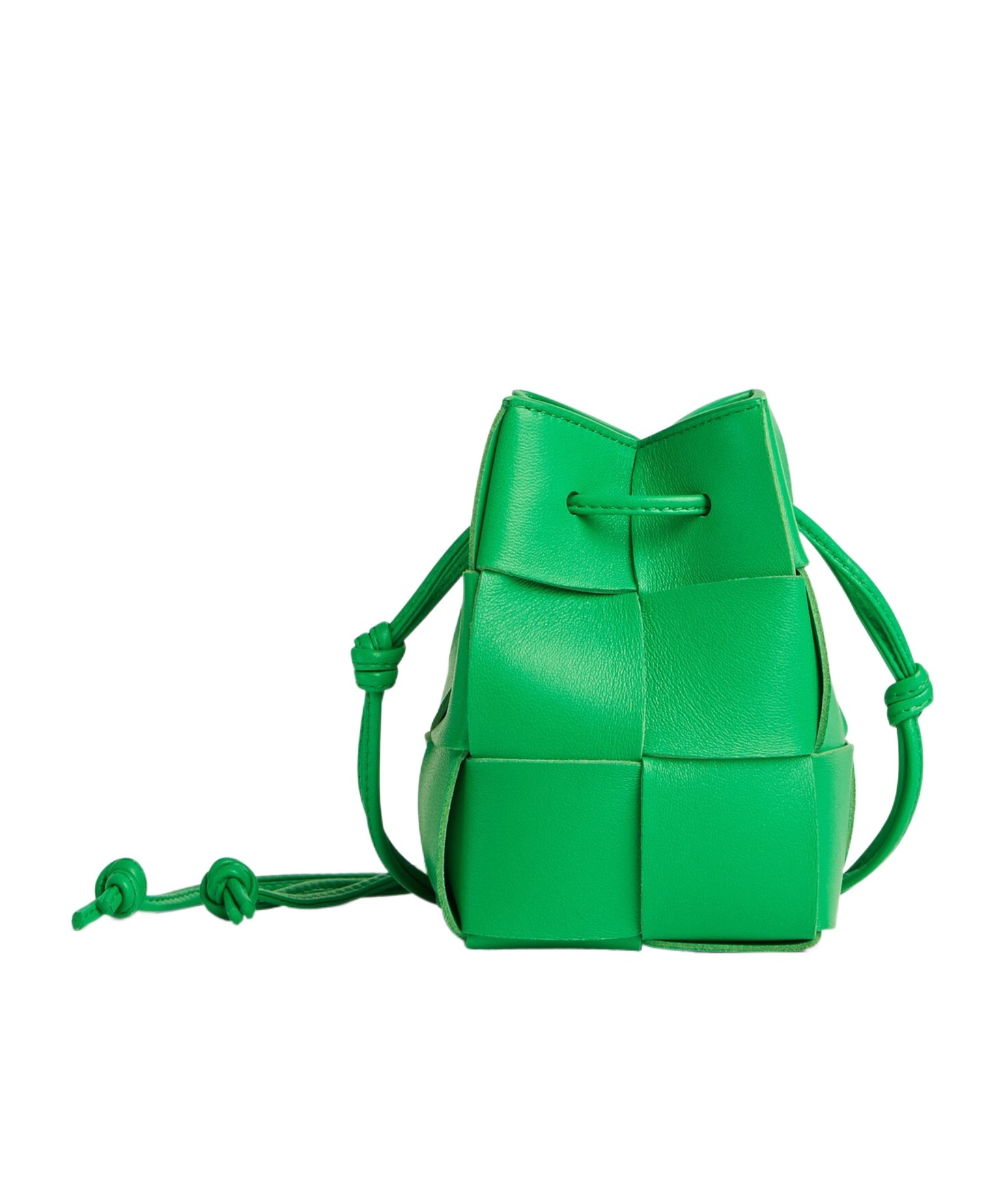 Bottega Veneta Mini Cassette Bucket Bag In Green