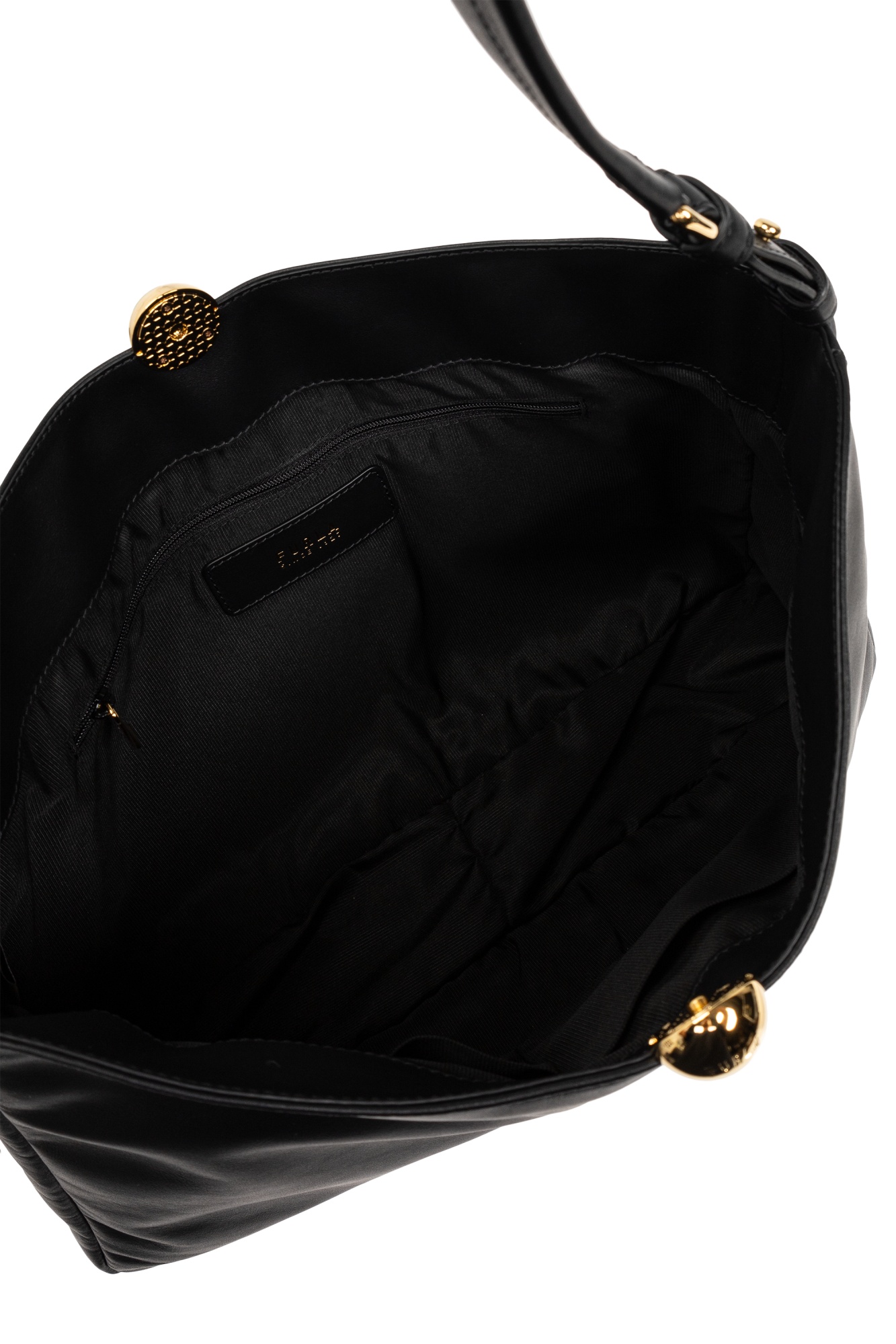Furla Soft Sphere Medium Shoulder Bag In Black