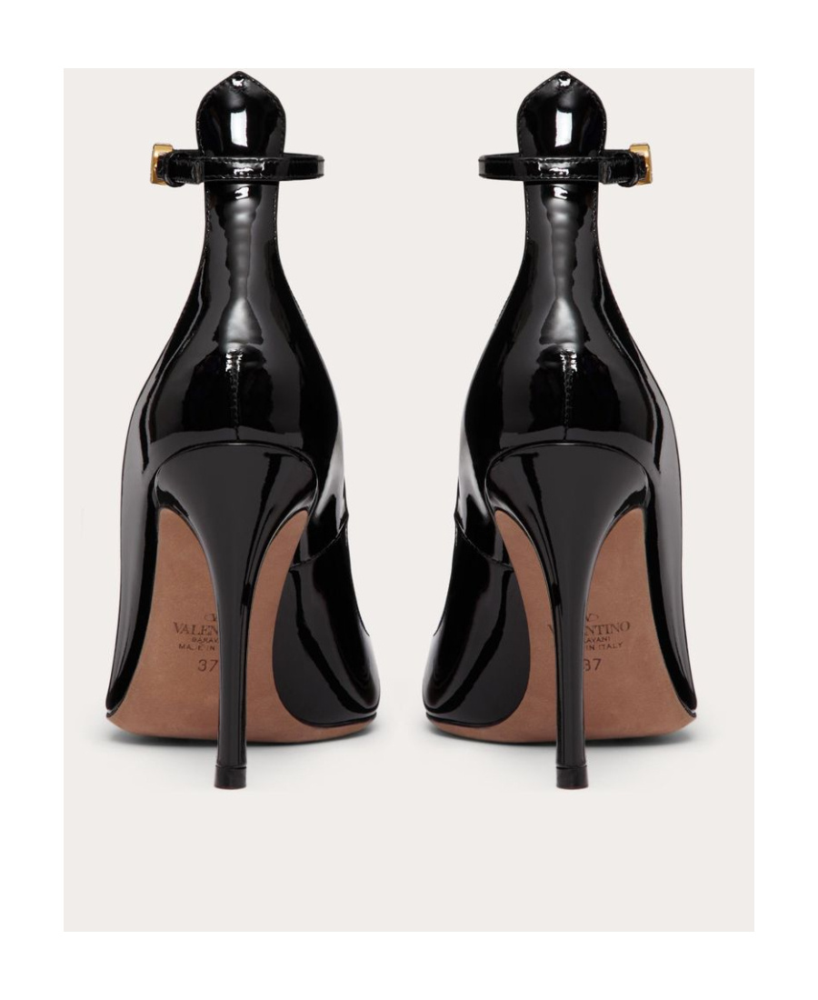 Valentino 105mm Vlogo Buckle Pumps In Black