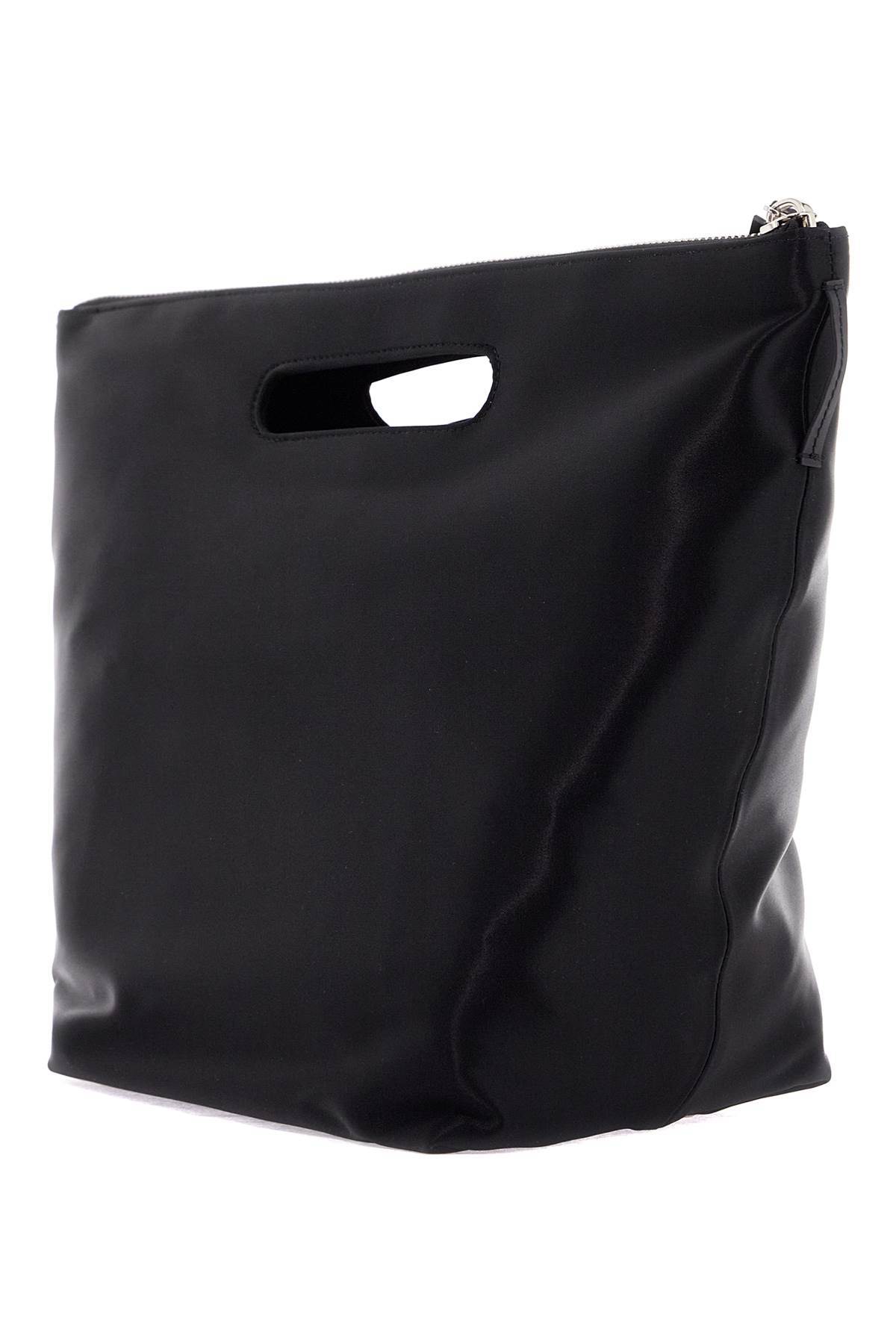Attico Garden Path Shoulder Bag With Detachable Strap In Black