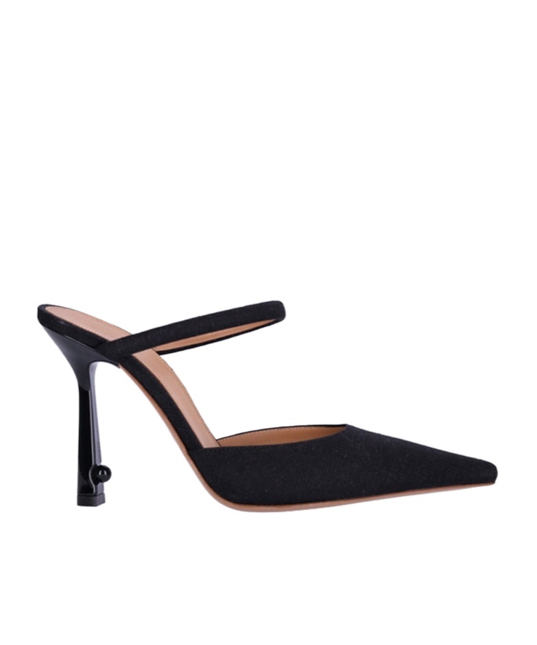 Off-white Woman Sandals Black Size 10 Textile Fibers In Black