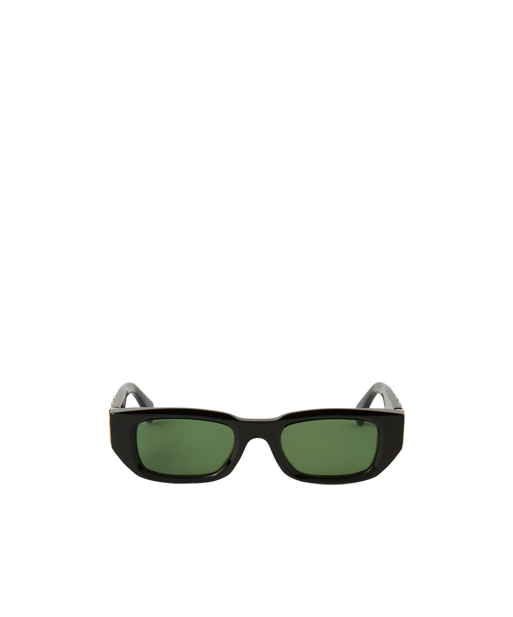 Off-white Rectangular Frame Sunglasses In Green