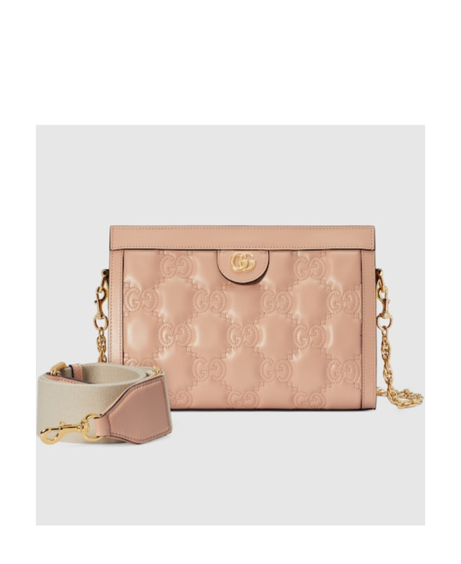 Gucci Women's Gg Matelassã© Small Crossbody Bag In Nude