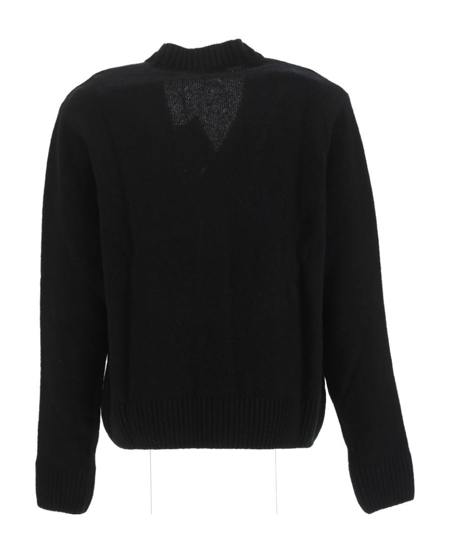 MAISON KITSUNÉ LOGO-PATCH V-NECK CARDIGAN 