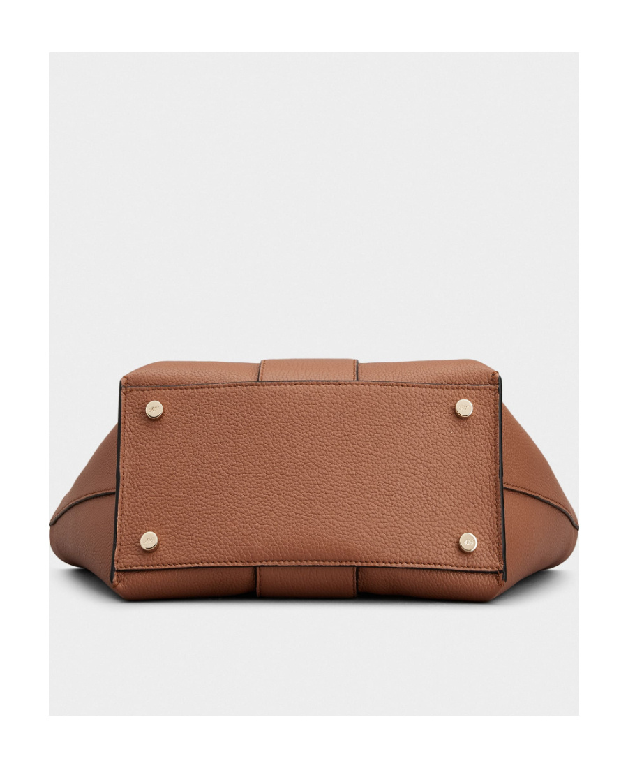 Shop Roger Vivier Viv' Choc Mini Shopping Bag In Leather In Brown