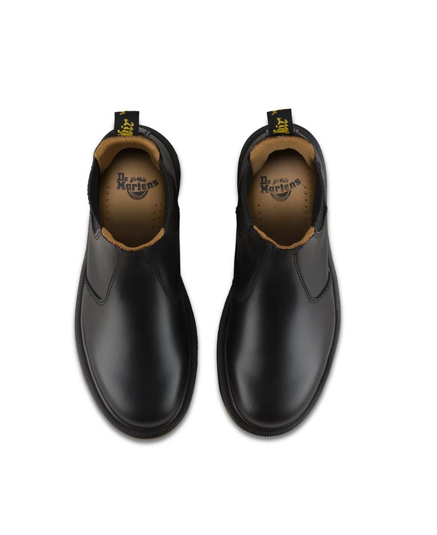 Shop Dr. Martens' Chunky Leather Boots In Black