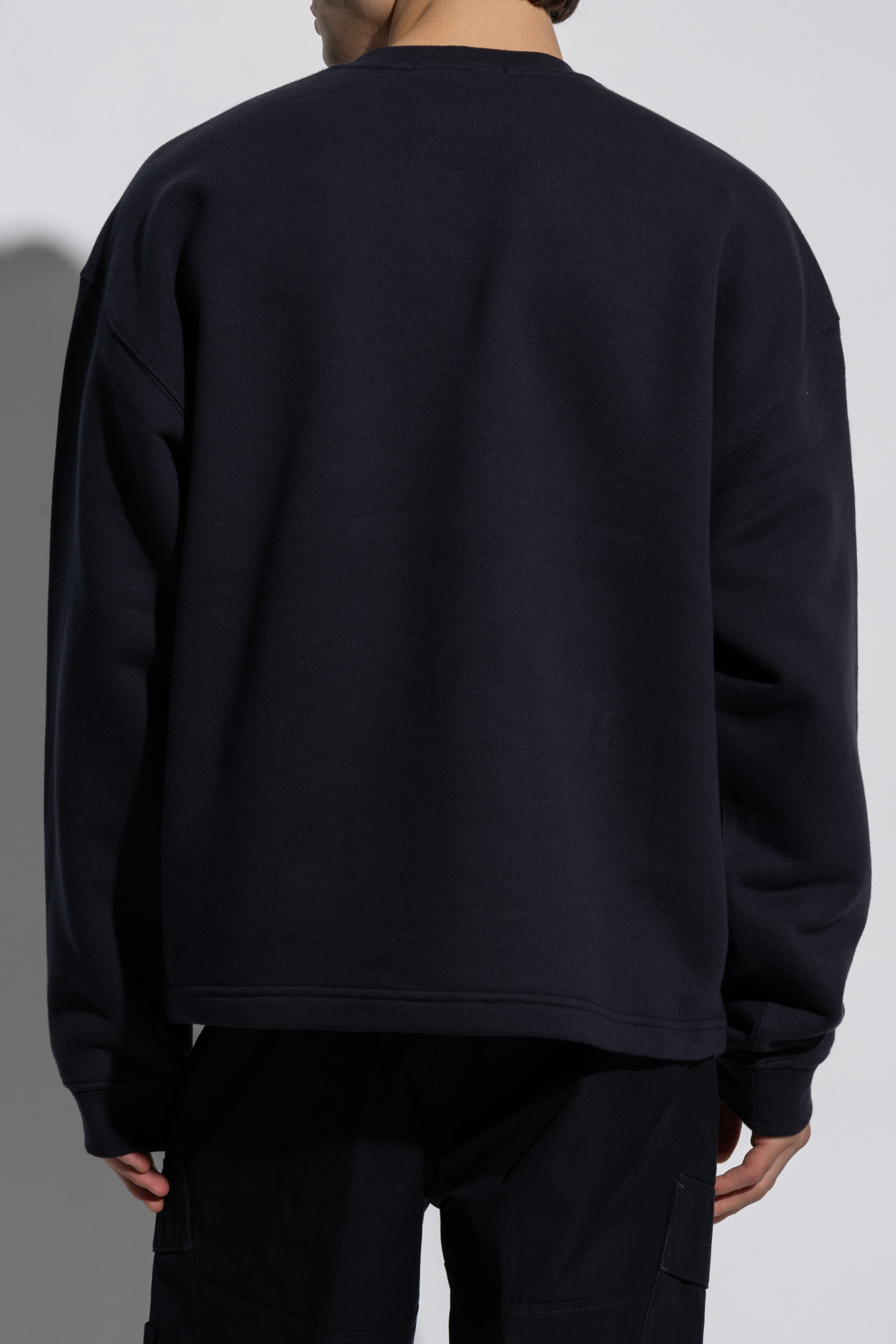 Stone Island Navy Bonded Sweatshirt In Blue