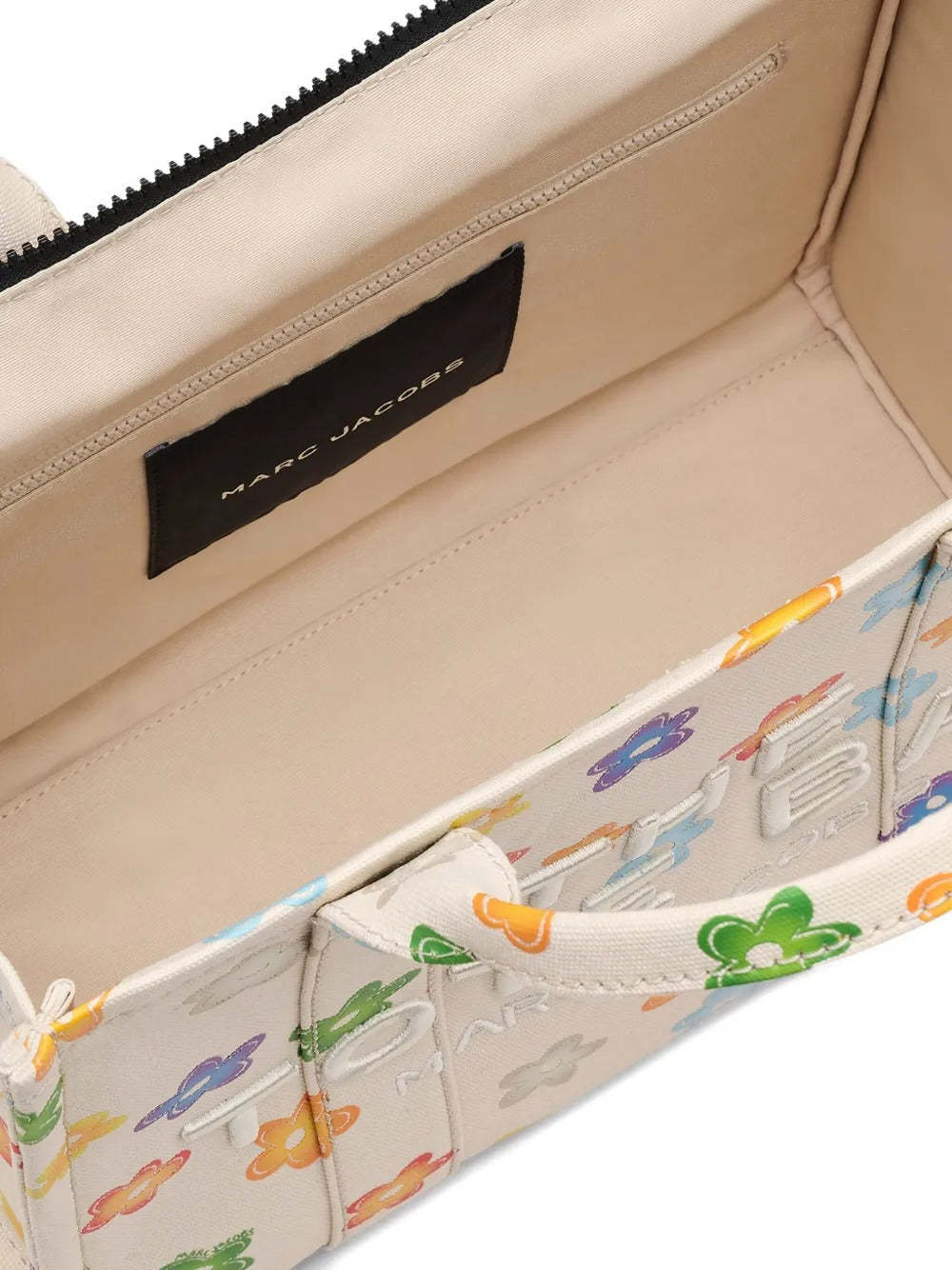 Marc Jacobs The Wild Daisy Medium Tote Bag In White
