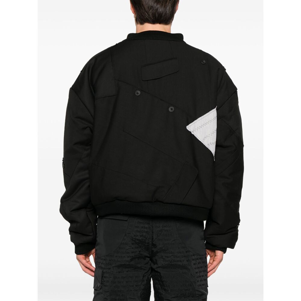 Who Decides War Patchwork-design Jacket In Black