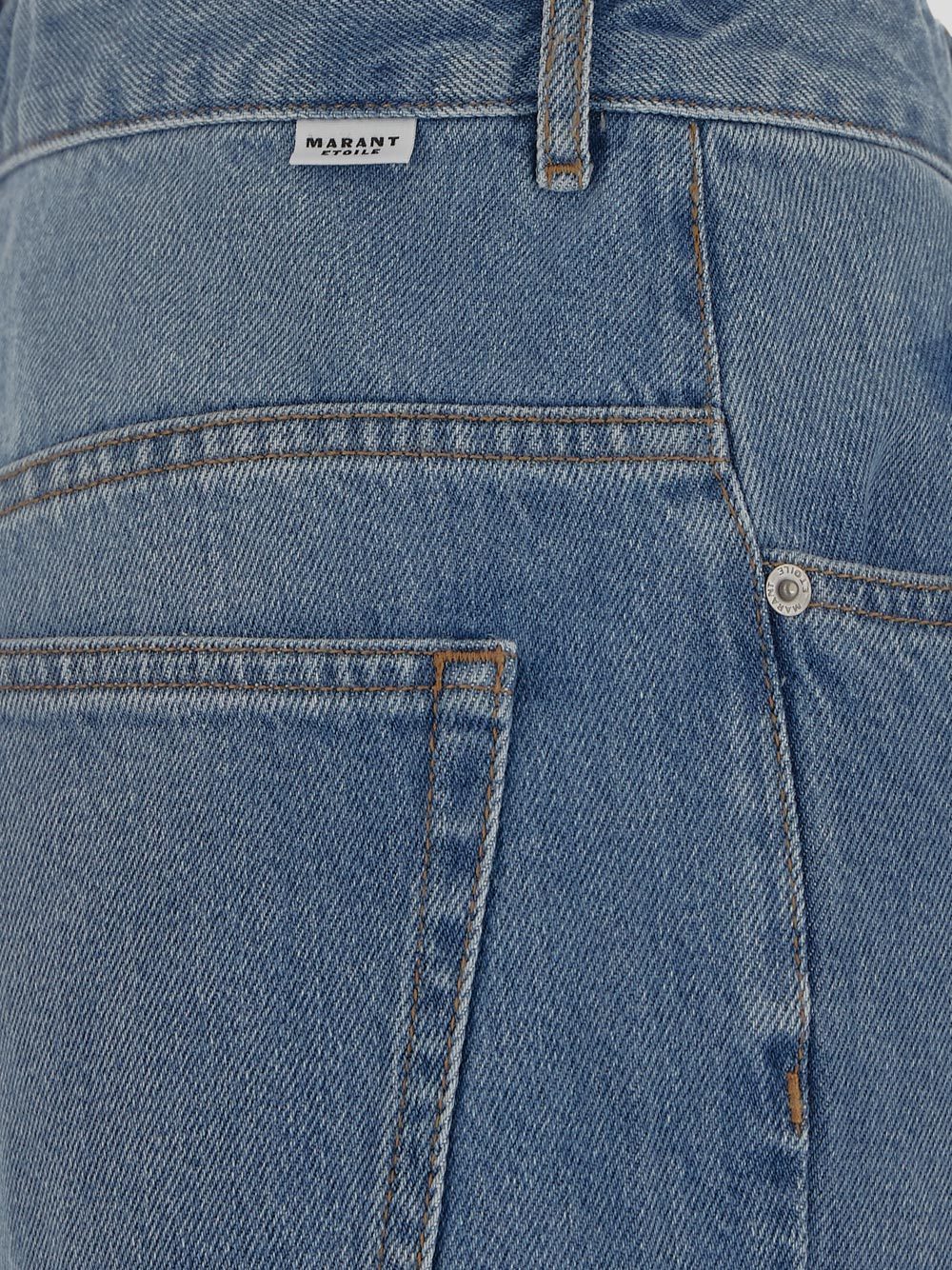 Isabel Marant Étoile High-rise Bootcut Jeans In Blue