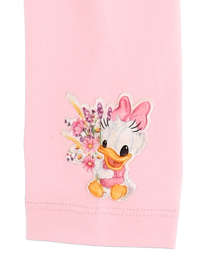 Monnalisa Floral-embroidered Leggings In Pink