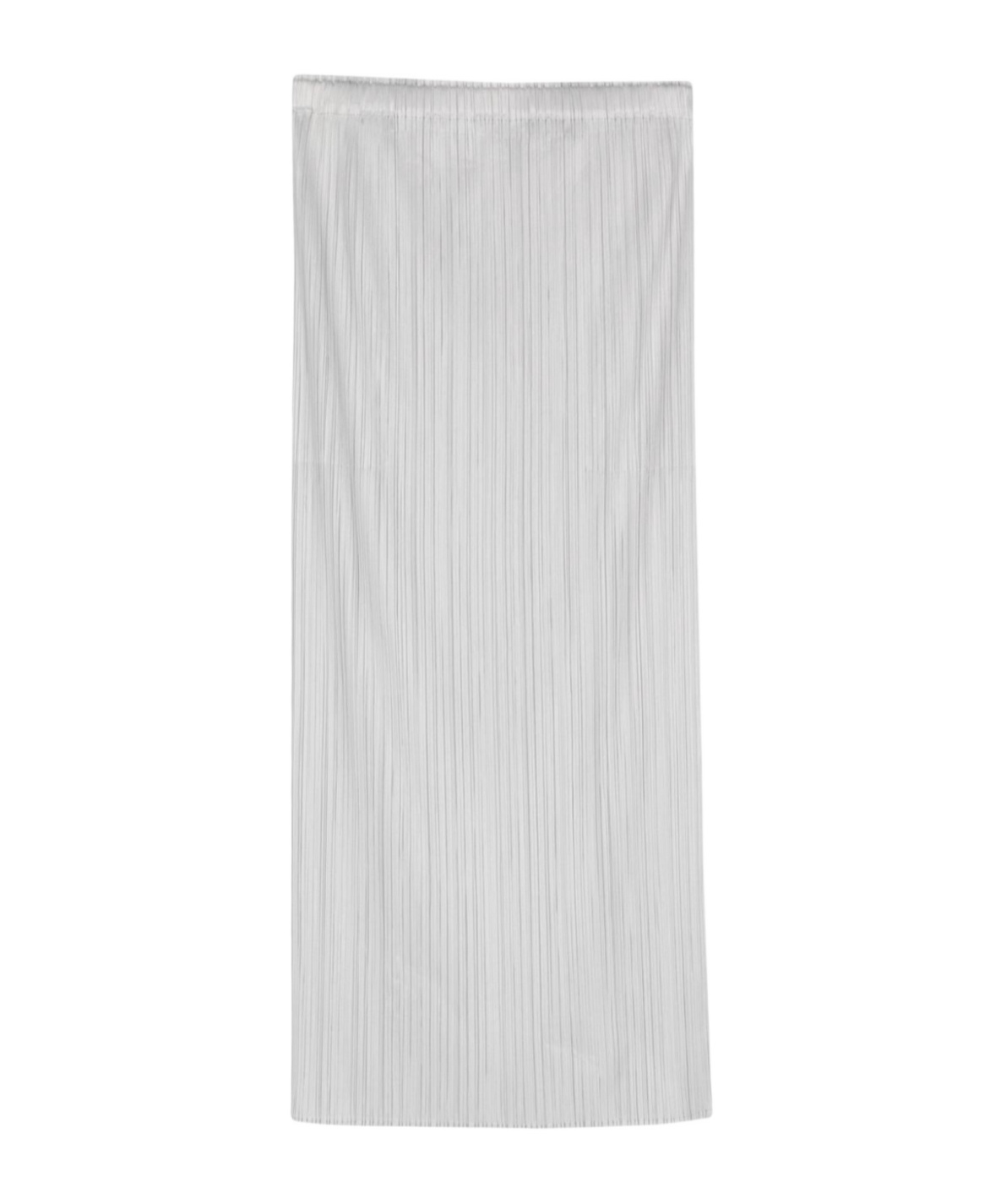 Issey Miyake Pleated Midi Skirt In White