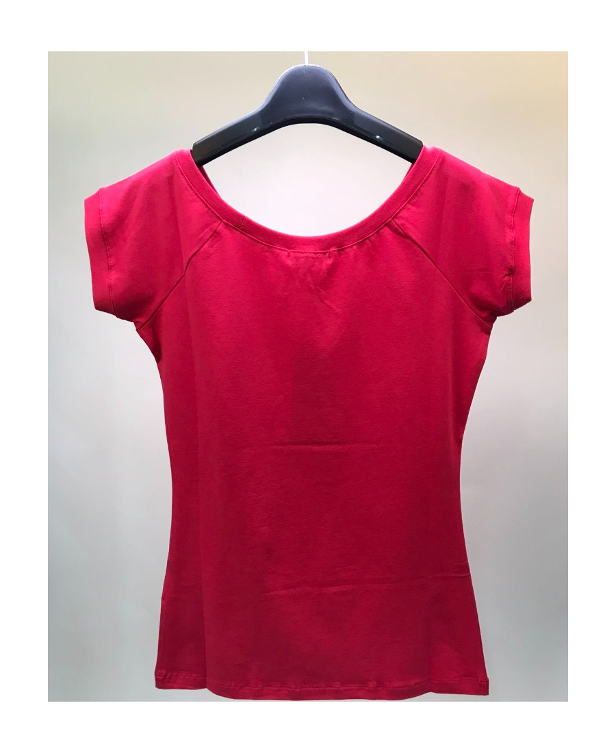 Shop Iceberg T-shirt With Round Neck And Short Sleeves In Red