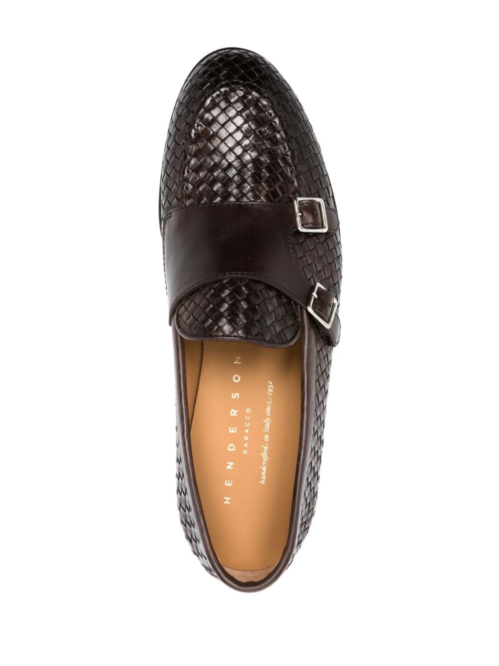 Henderson Baracco Interwoven Leather Buckled Loafers In Black