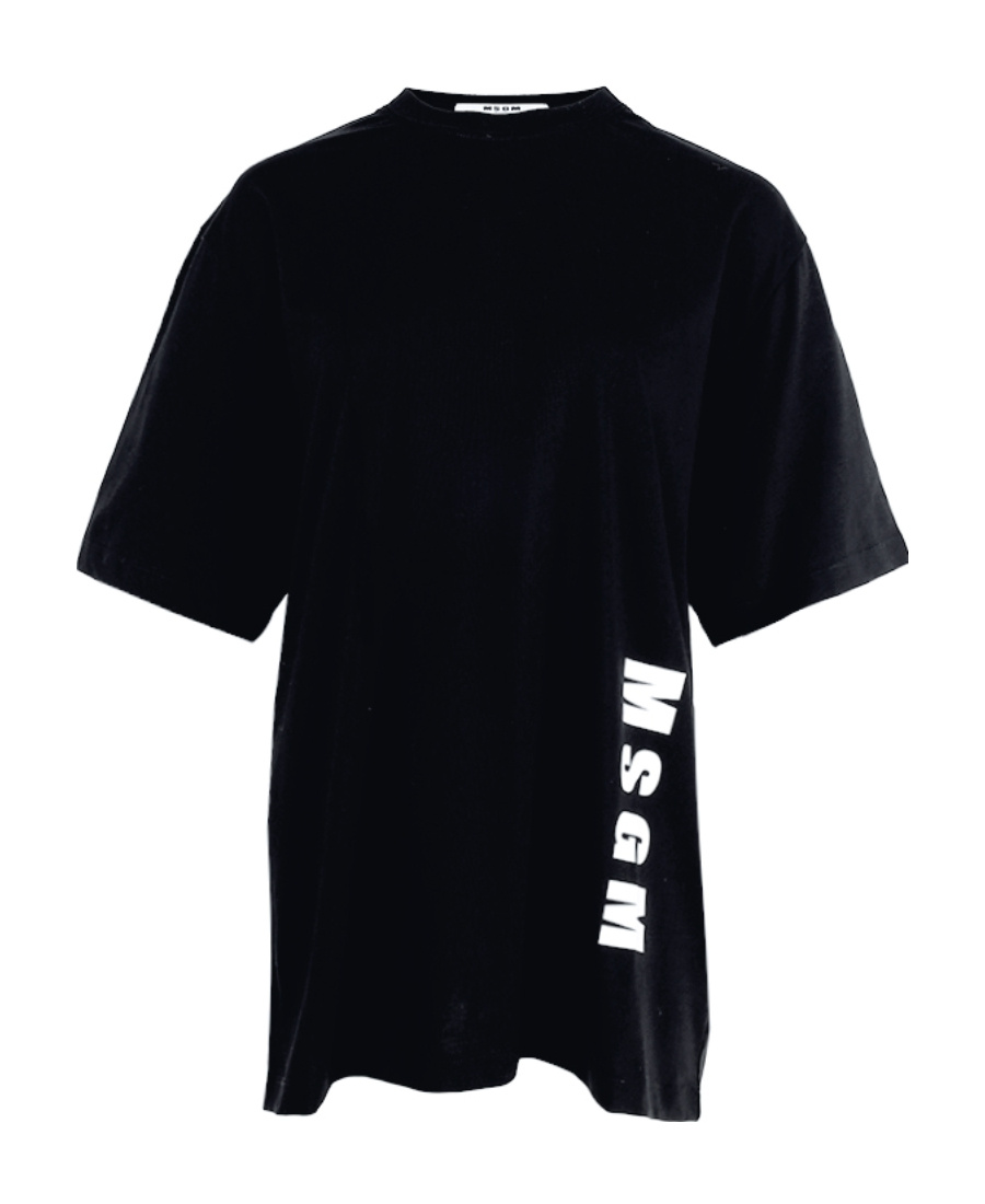 Msgm Logo-print T-shirt In Black