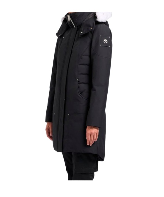 Moose Knuckles Long-sleeved Parka In Black