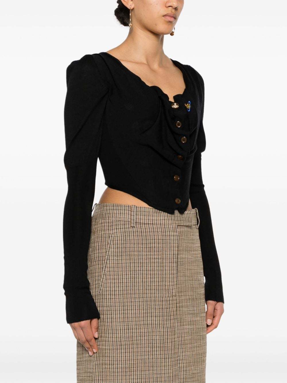 Shop Vivienne Westwood Bea Corset Top In Black