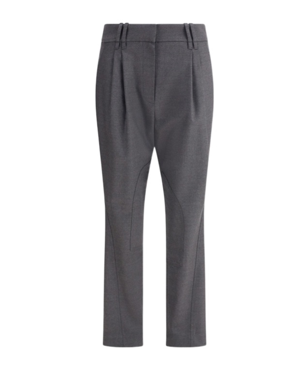 Brunello Cucinelli Belt Loops Slacks In Black
