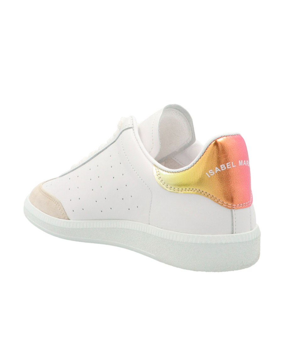 Shop Isabel Marant Low Lace-up Sneakers In White