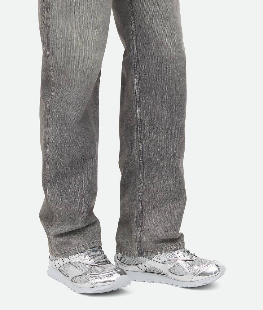 Shop Bottega Veneta Orbit Sneaker In Gray