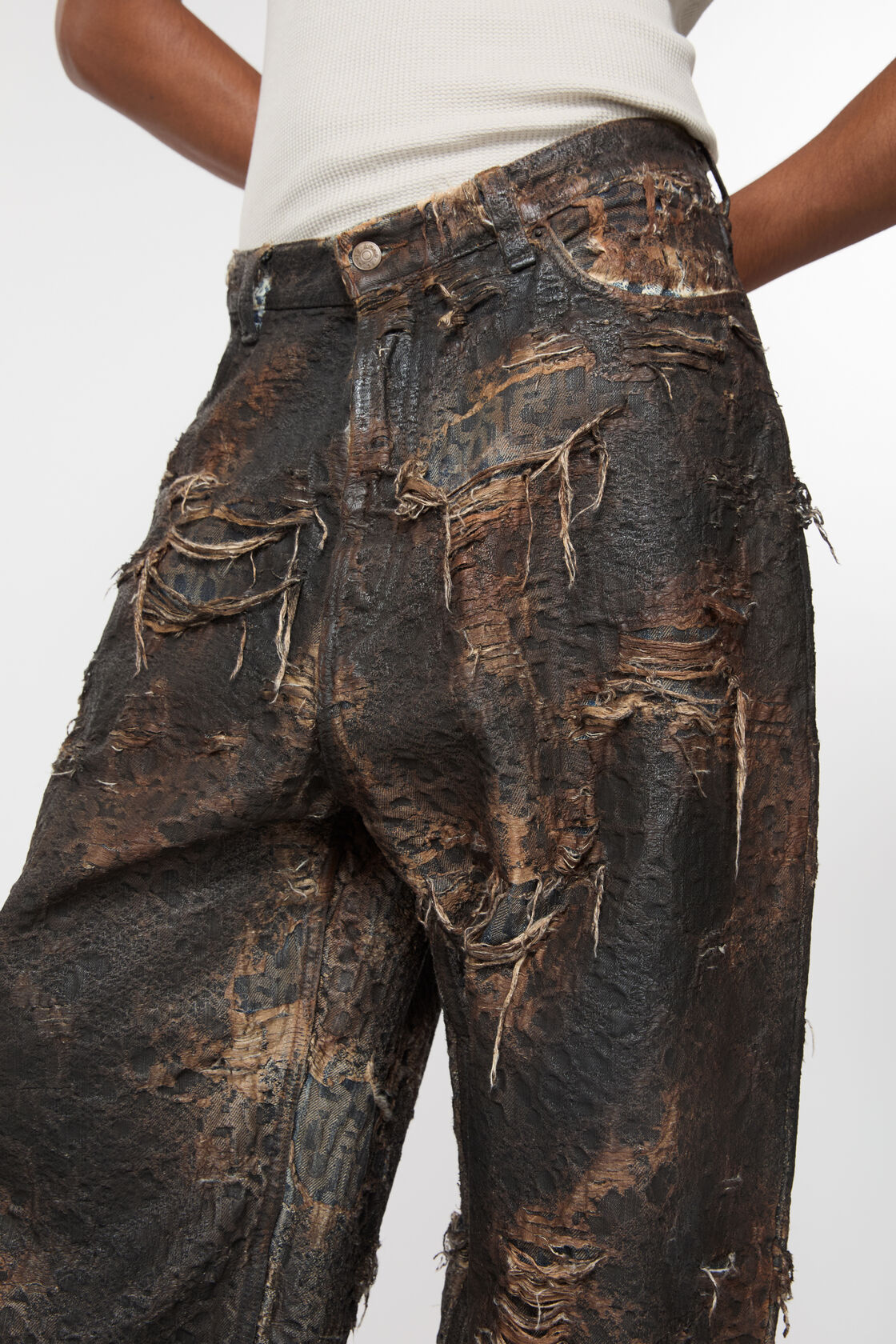 Acne Studios Belt-loop Jeans In Black
