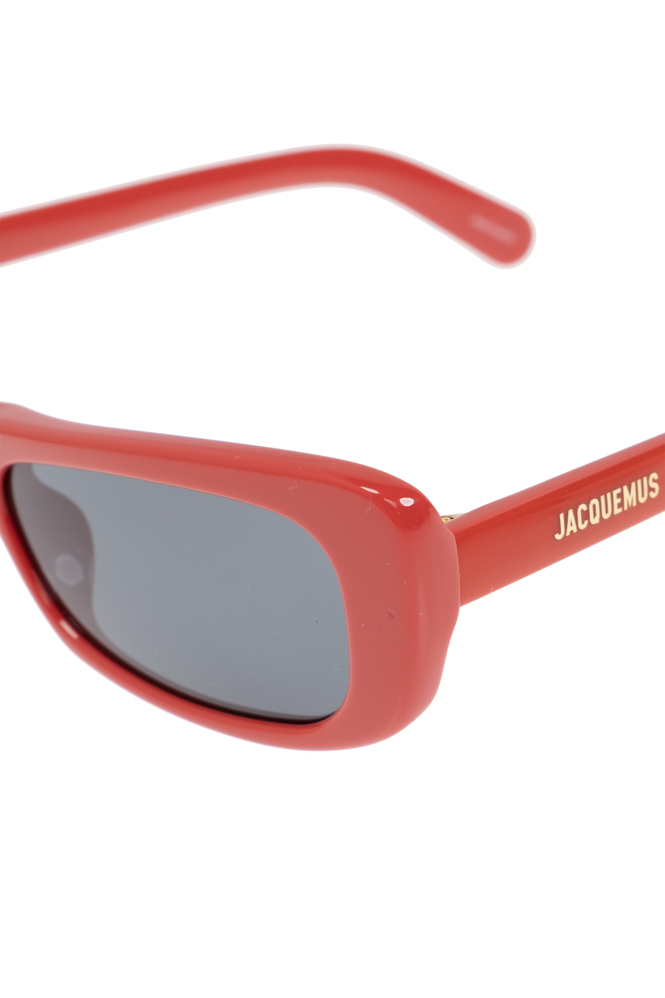 Jacquemus Logo Sunglasses In Gray