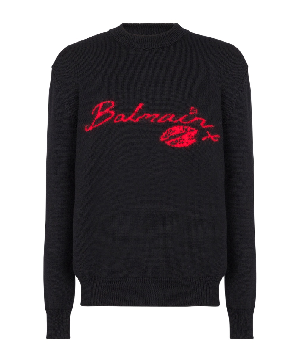 Balmain Paris Sweater In Black