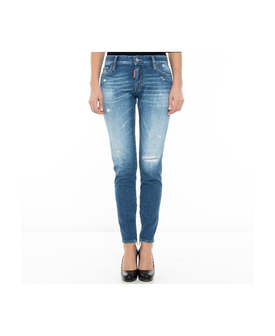 Dsquared2 Jeans Medium Waist Skinny Jeans In Blue