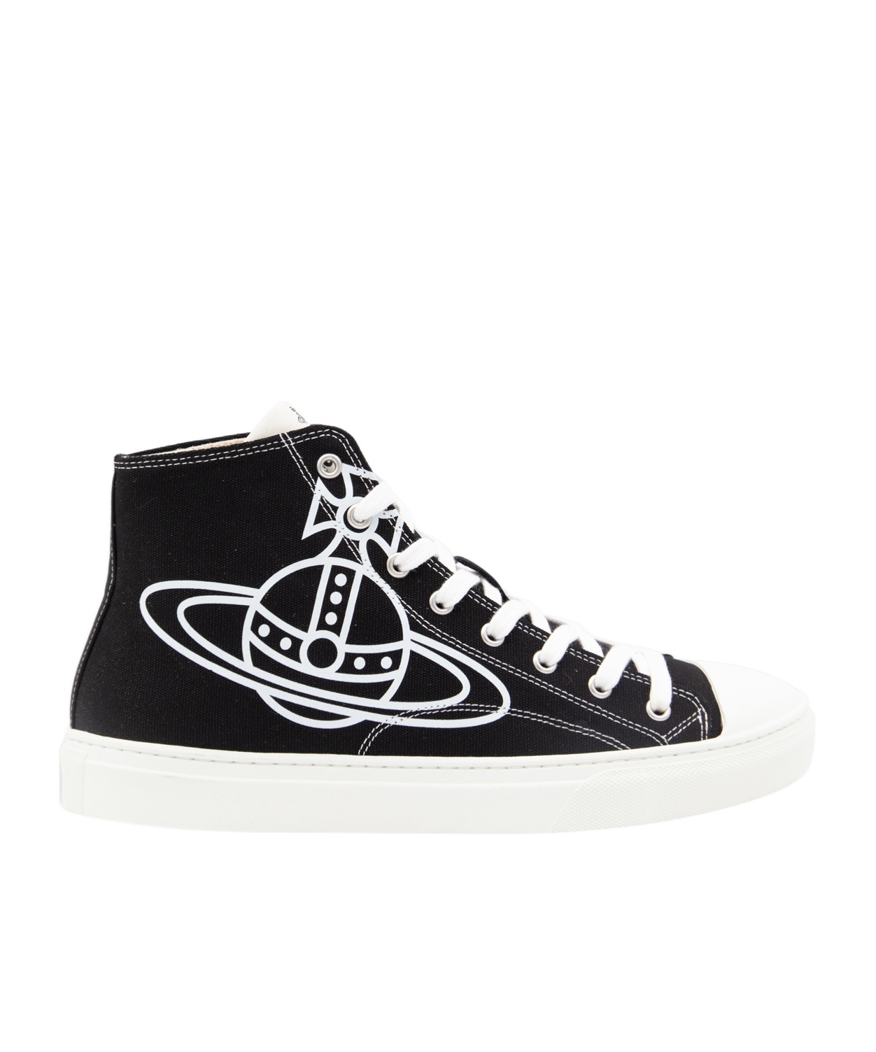 Shop Vivienne Westwood Plimsoll High-top Sneakers In Black