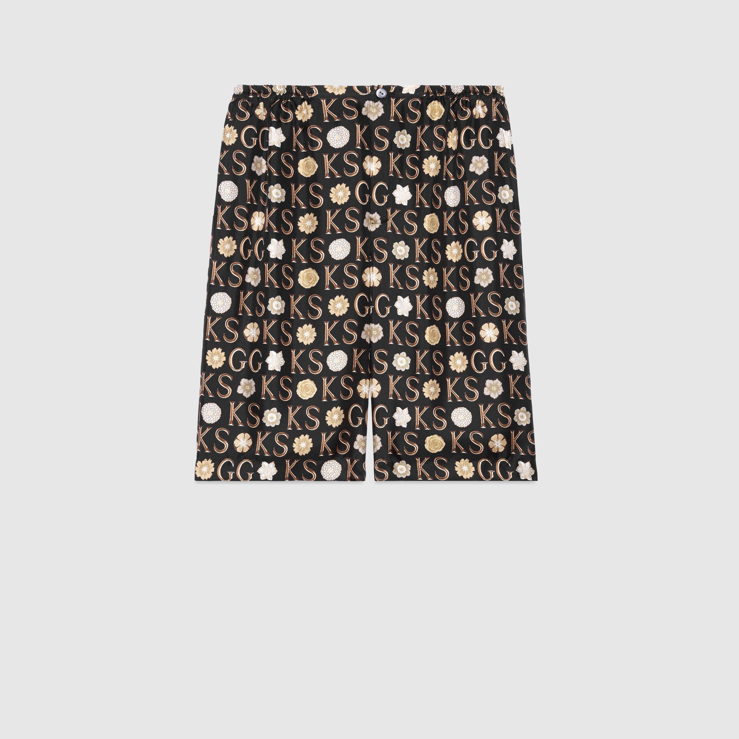 Gucci X Ken Scott Knee-length Shorts In Black