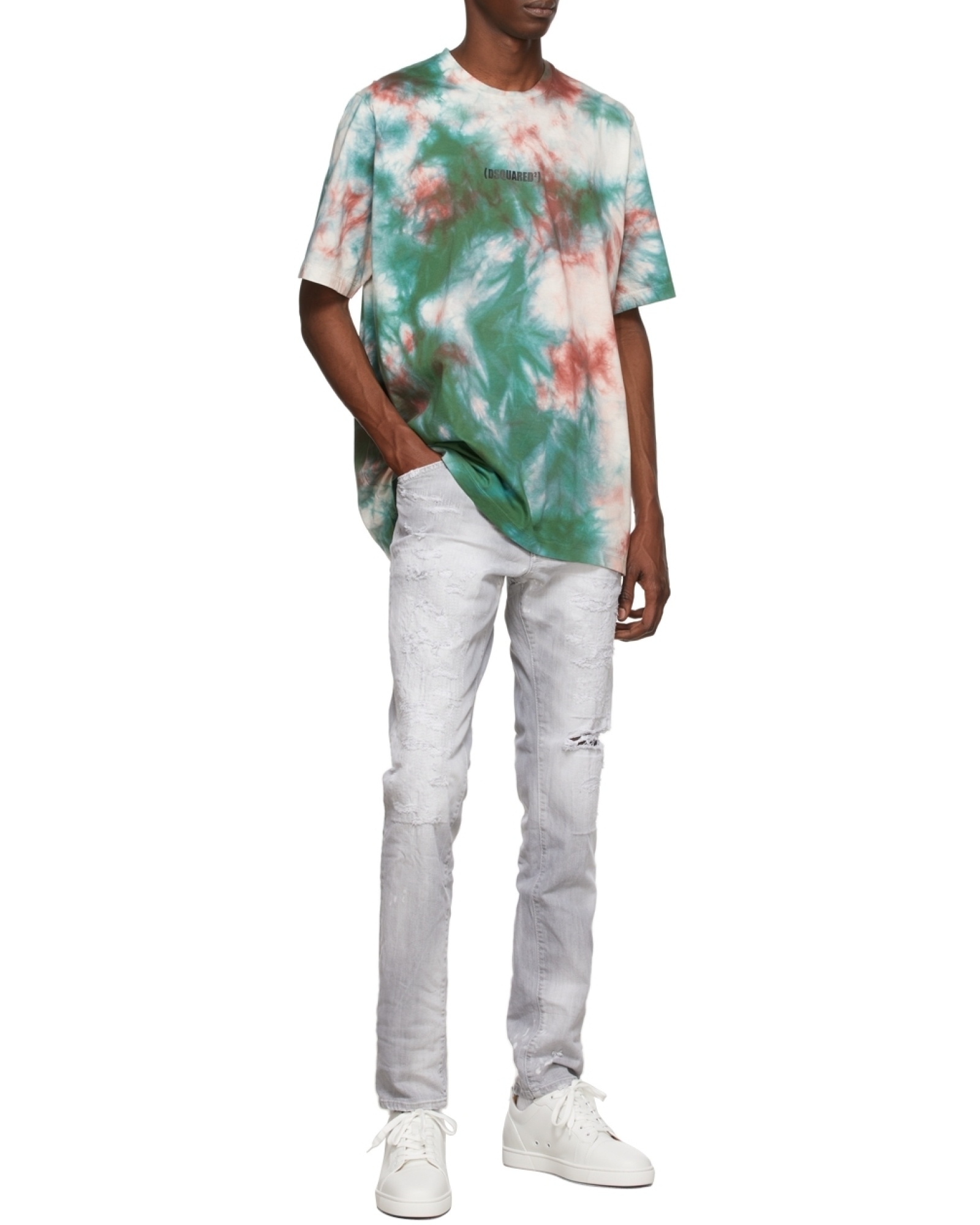 Dsquared2 Colorful Tie-dyed T-shirt