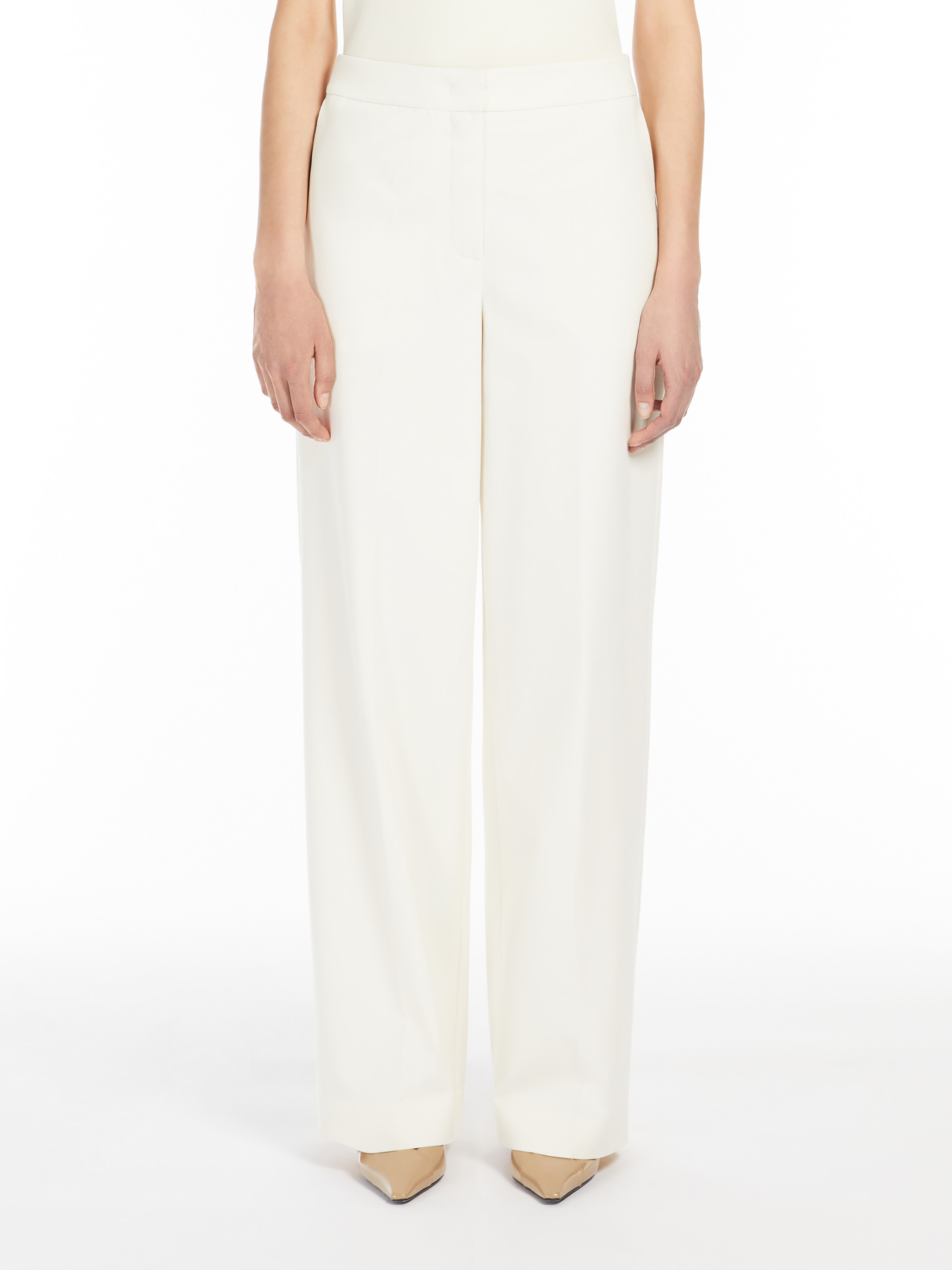Max Mara Pocket Casual Pants In White