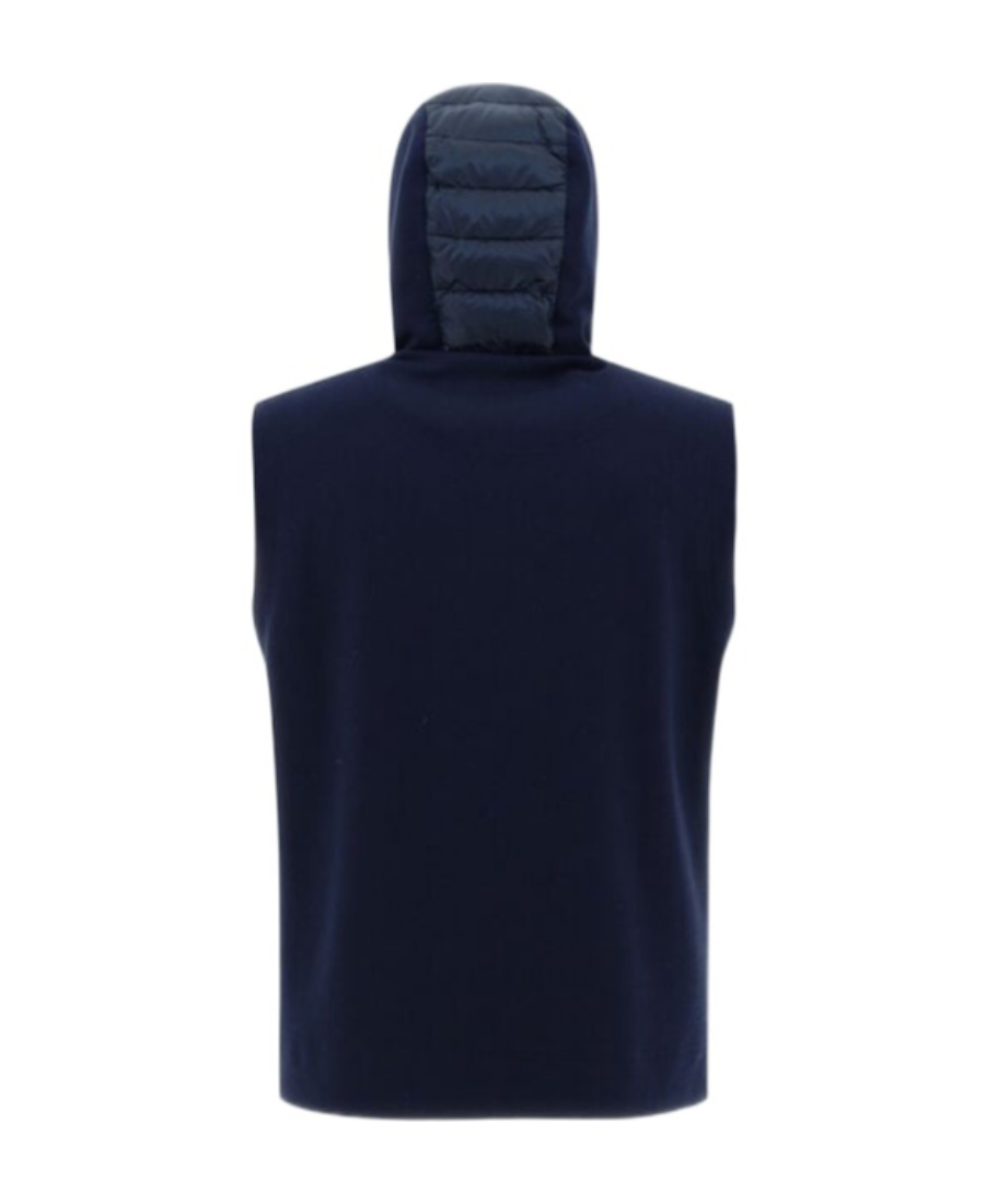 Herno Padded Hooded Gilet In Black