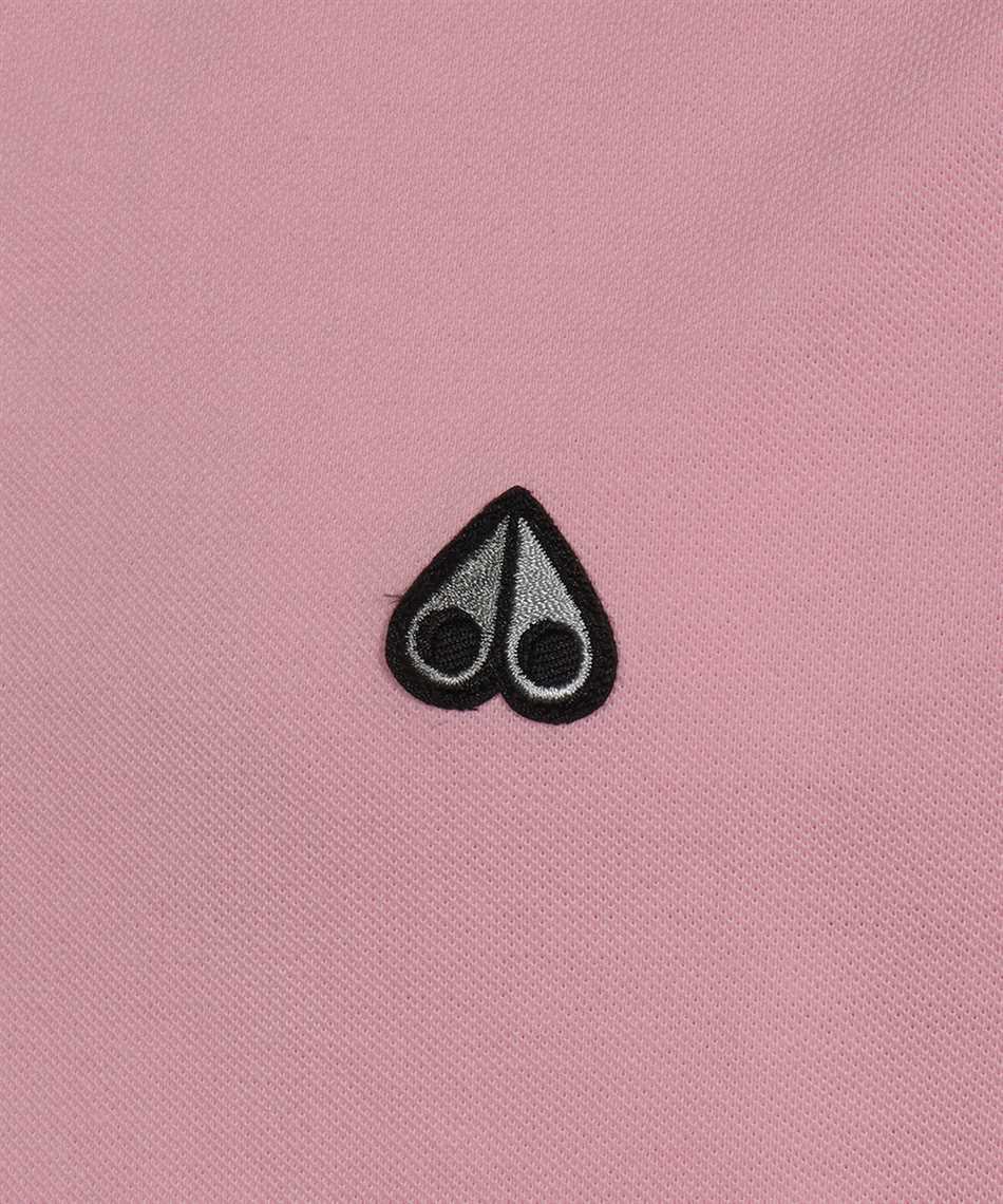 Moose Knuckles Logo Polo Shirt In Pink