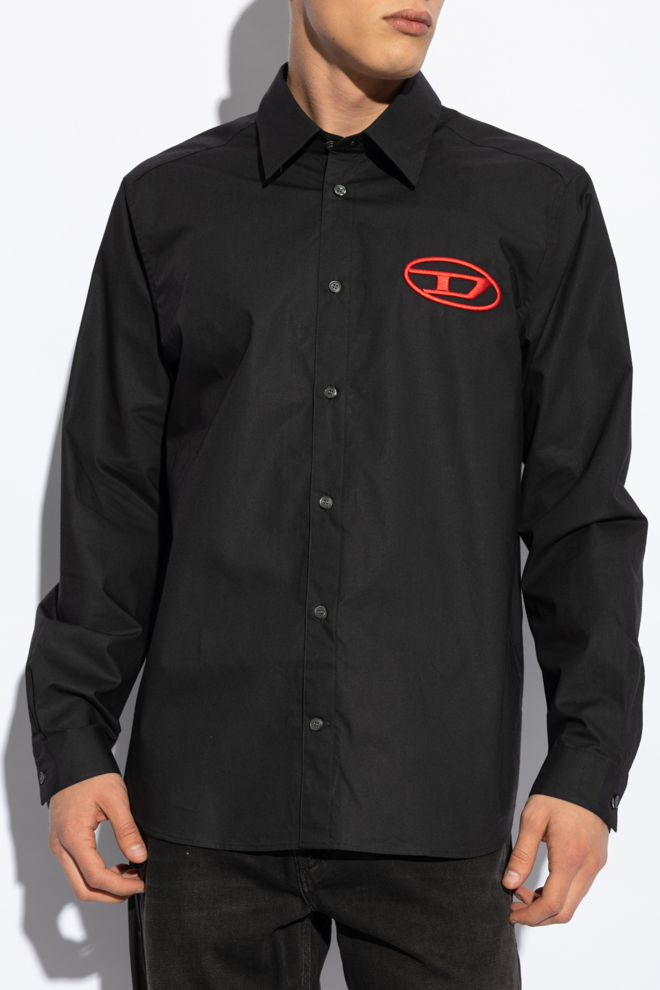 Diesel S-simply-d Shirt In Black