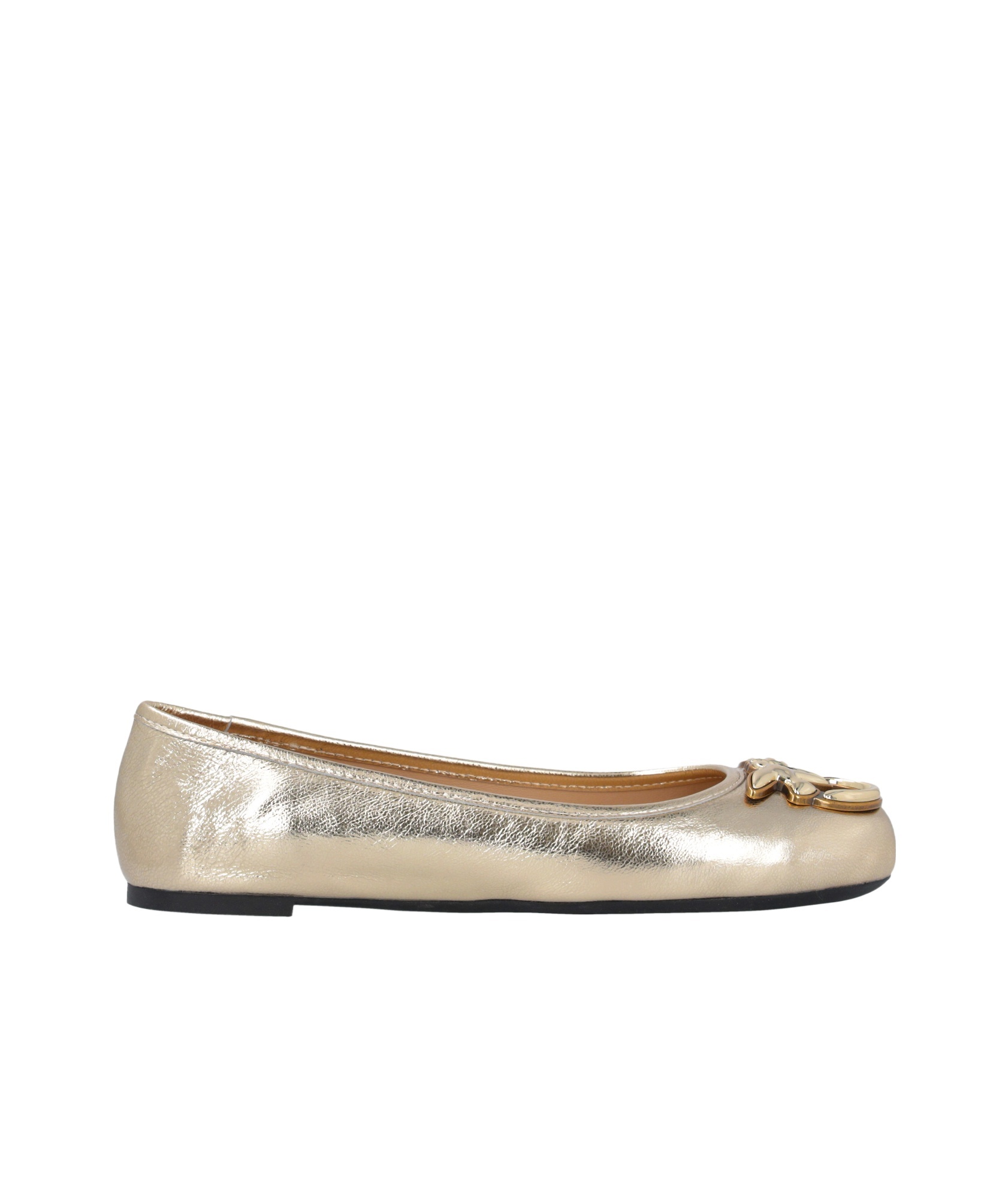 Shop Pinko Gioia 03 Ballet Flats In Nude